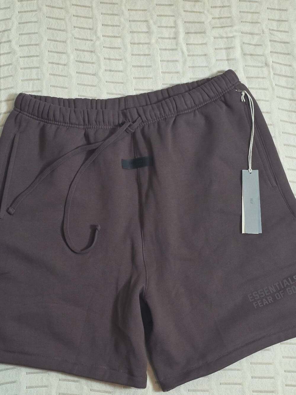 Fear Of God Essentials Shorts Size XL Brown Cotton Jersey Sweat